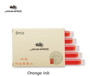 Jinhao Ink Cartridges 5 Pack Sunny Orange