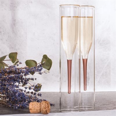 INSIDE OUT CHAMPAGNE FLUTES