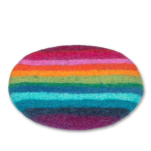 Round Rainbow Trivet