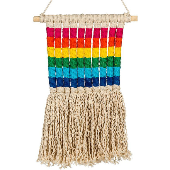 Woven Rainbow Stripe Hanging