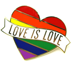 Love is Love  Rainbow Lapel Pin