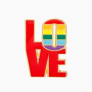 LOVE Rainbow Lapel Pin