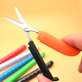 3 in 1 Multi function Ballpoint Pen With Folding Safety Scissors ,Knife & Mini Ruler