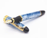 Jinhao x450 Blue Marbled Fountain Pen