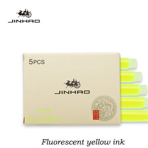 Jinhao Ink - Cartridges 5 Pack Neon Yellow
