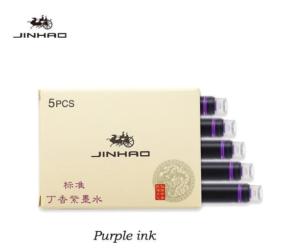 Jinhao Ink Cartridges 5 Pack Blush Violet