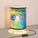 Rainbow Face @theboxeddragon 2022 Tripod Lamp with High-Res Printed Shade, US\CA plug