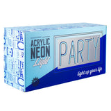 NEON ACRYLIC LIGHT BOX-PARTY